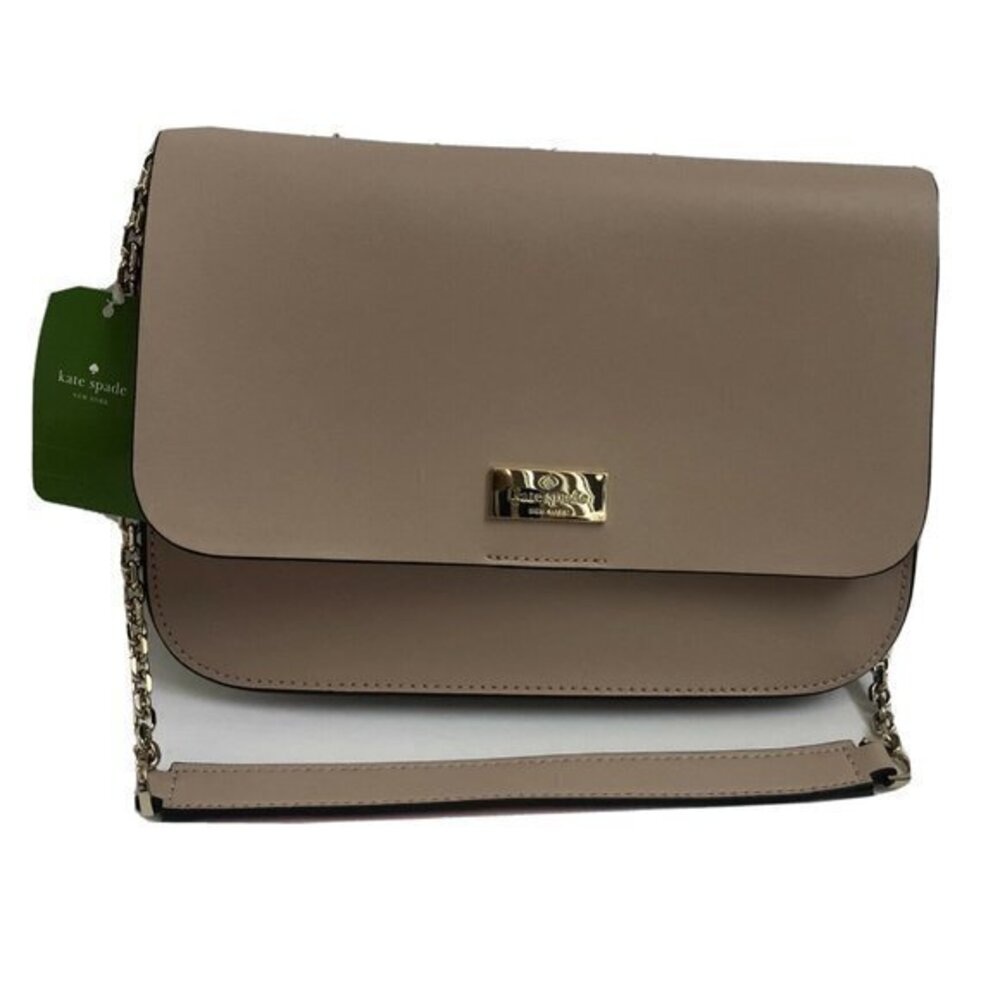 Kate Spade Handbag Leather Blush Tan bone ShoulderBag Purse tote